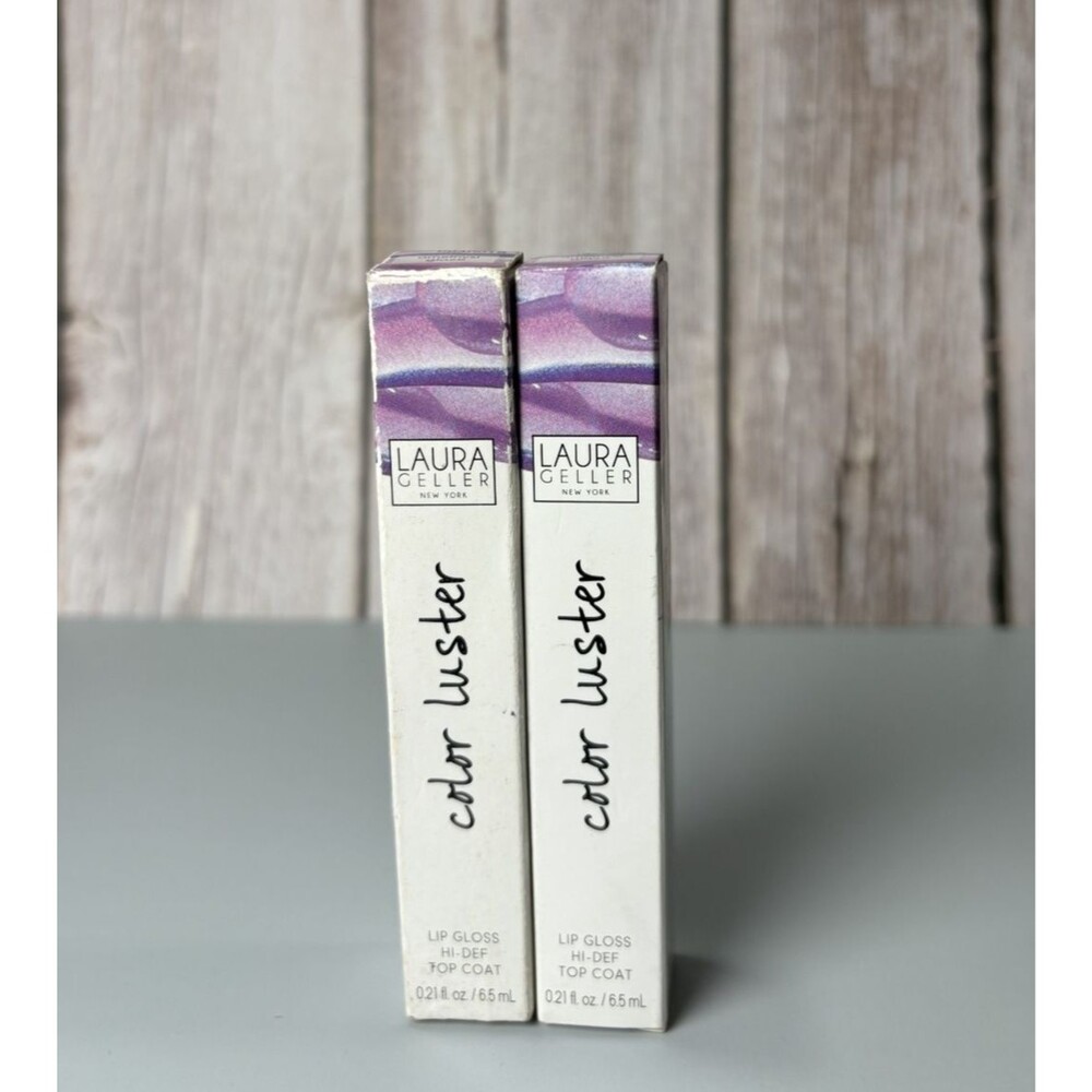 2 Pack Laura Geller Color Luster Lip Gloss Amethyst Glaze New / Discontinued